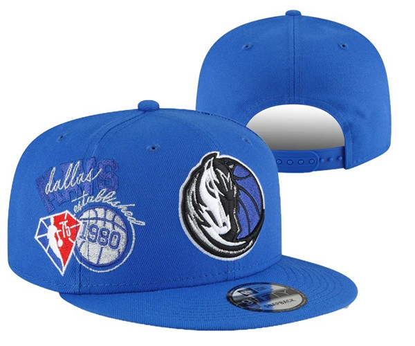 Dallas Mavericks Stitched Snapback 75th Anniversary Hats 008
